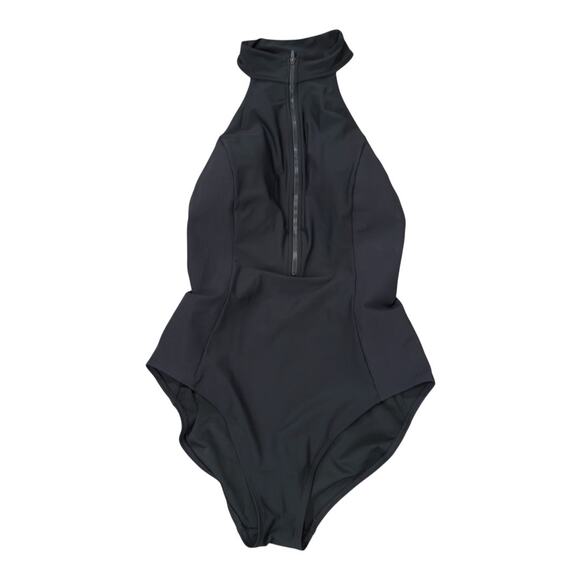 Athleta Bonaire Zip Front One-Piece Swimsuit Size Large - Picture 3 of 10